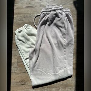 Volcom Pale Lavender and Yellow Sweats